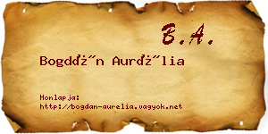 Bogdán Aurélia névjegykártya